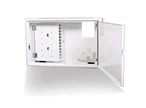 IT-central 1 dörr 12 keystone mediaskåp med fiberhantering 